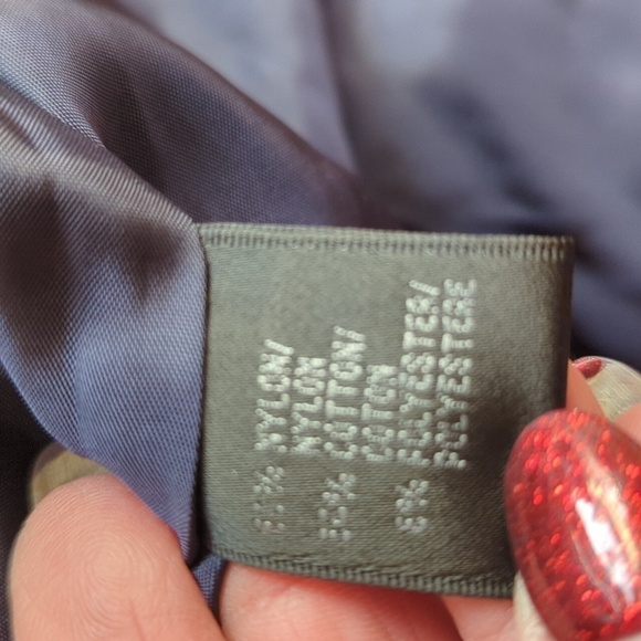 Lafayette 148 Blue Nubby Metallic thread Chic Tweed career Blazer Jacket sz 8 - Picture 8 of 10